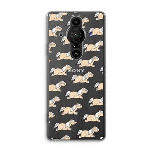 CaseCompany Ponys: Sony Xperia Pro-I Transparant Hoesje