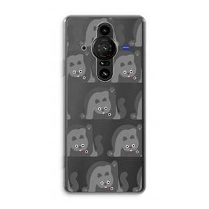 CaseCompany Cats: Sony Xperia Pro-I Transparant Hoesje