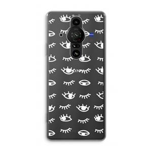 CaseCompany Eye pattern #3: Sony Xperia Pro-I Transparant Hoesje