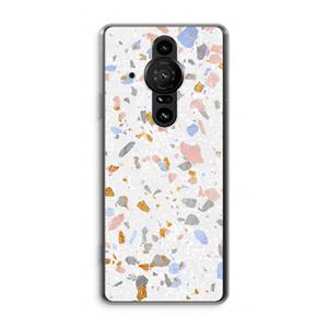 CaseCompany Terrazzo N°8: Sony Xperia Pro-I Transparant Hoesje