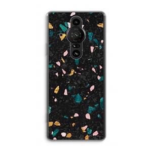 CaseCompany Terrazzo N°10: Sony Xperia Pro-I Transparant Hoesje