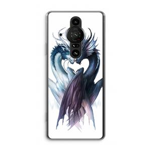 CaseCompany Yin Yang Dragons: Sony Xperia Pro-I Transparant Hoesje