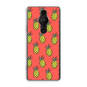 CaseCompany Ananas: Sony Xperia Pro-I Transparant Hoesje