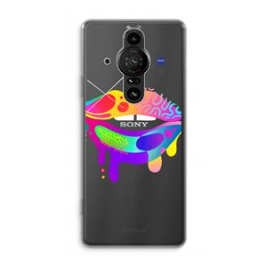 CaseCompany Lip Palette: Sony Xperia Pro-I Transparant Hoesje