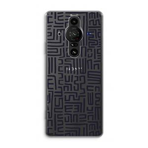 CaseCompany Moroccan Print: Sony Xperia Pro-I Transparant Hoesje