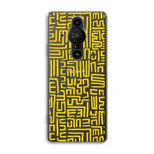 CaseCompany Majorelle Blue Print: Sony Xperia Pro-I Transparant Hoesje