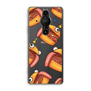 CaseCompany Hamburger: Sony Xperia Pro-I Transparant Hoesje
