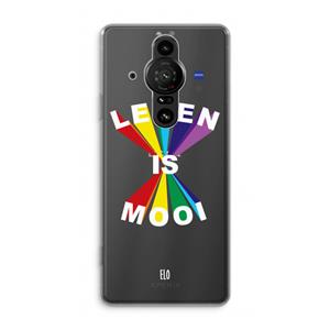 CaseCompany Het Leven Is Mooi: Sony Xperia Pro-I Transparant Hoesje