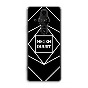 CaseCompany Negenduust geometrisch: Sony Xperia Pro-I Transparant Hoesje