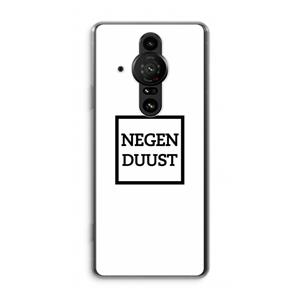 CaseCompany Negenduust vierkant: Sony Xperia Pro-I Transparant Hoesje