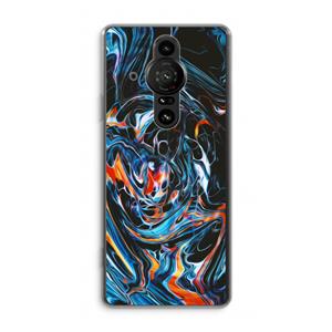 CaseCompany Black Unicorn: Sony Xperia Pro-I Transparant Hoesje