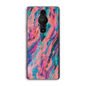 CaseCompany Electric Times: Sony Xperia Pro-I Transparant Hoesje