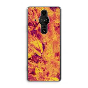 CaseCompany Eternal Fire: Sony Xperia Pro-I Transparant Hoesje