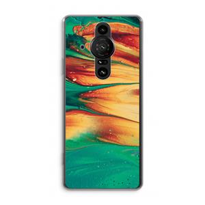 CaseCompany Green Inferno: Sony Xperia Pro-I Transparant Hoesje