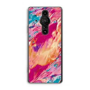 CaseCompany Pastel Echoes: Sony Xperia Pro-I Transparant Hoesje