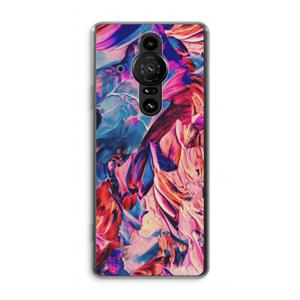 CaseCompany Pink Orchard: Sony Xperia Pro-I Transparant Hoesje