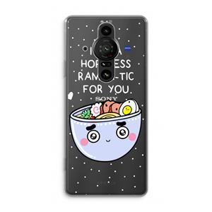 CaseCompany I'm A Hopeless Ramen-Tic For You: Sony Xperia Pro-I Transparant Hoesje