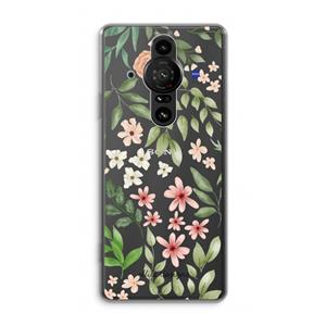CaseCompany Botanical sweet flower heaven: Sony Xperia Pro-I Transparant Hoesje