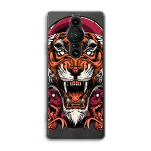 CaseCompany Tiger and Rattlesnakes: Sony Xperia Pro-I Transparant Hoesje