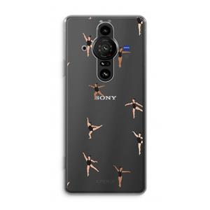 CaseCompany Dancing #1: Sony Xperia Pro-I Transparant Hoesje