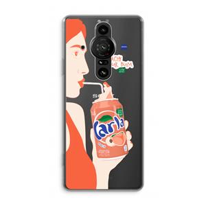 CaseCompany Peach please!: Sony Xperia Pro-I Transparant Hoesje