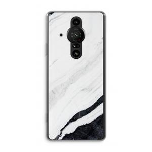 CaseCompany Elegante marmer: Sony Xperia Pro-I Transparant Hoesje