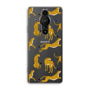 CaseCompany Luipaard: Sony Xperia Pro-I Transparant Hoesje