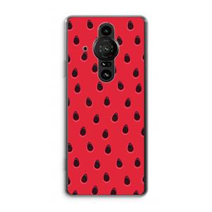 CaseCompany Watermelon: Sony Xperia Pro-I Transparant Hoesje