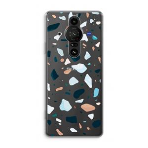 CaseCompany Terrazzo N°13: Sony Xperia Pro-I Transparant Hoesje