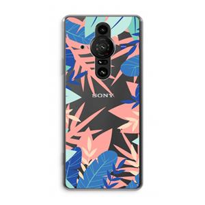 CaseCompany Tropisch: Sony Xperia Pro-I Transparant Hoesje