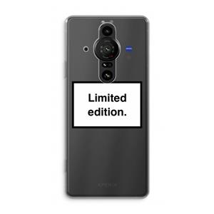 CaseCompany Limited edition: Sony Xperia Pro-I Transparant Hoesje