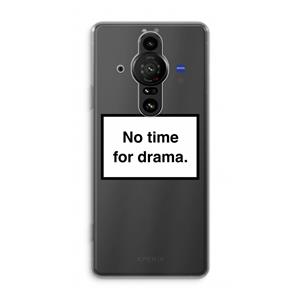 CaseCompany No drama: Sony Xperia Pro-I Transparant Hoesje