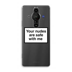 CaseCompany Safe with me: Sony Xperia Pro-I Transparant Hoesje