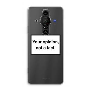 CaseCompany Your opinion: Sony Xperia Pro-I Transparant Hoesje