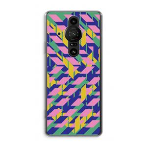 CaseCompany Skew Blush 1: Sony Xperia Pro-I Transparant Hoesje