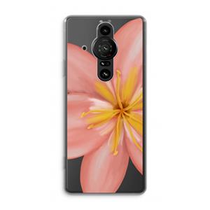 CaseCompany Pink Ellila Flower: Sony Xperia Pro-I Transparant Hoesje