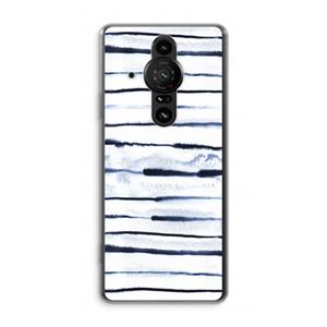 CaseCompany Ink Stripes: Sony Xperia Pro-I Transparant Hoesje