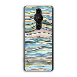 CaseCompany Watercolor Agate: Sony Xperia Pro-I Transparant Hoesje