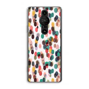 CaseCompany Tropical Dots: Sony Xperia Pro-I Transparant Hoesje