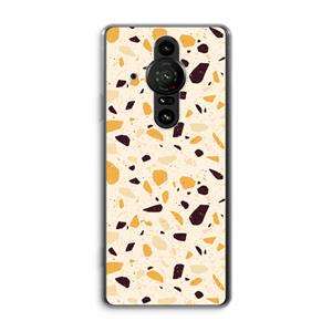 CaseCompany Terrazzo N°13: Sony Xperia Pro-I Transparant Hoesje