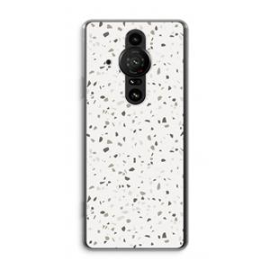 CaseCompany Terrazzo N°14: Sony Xperia Pro-I Transparant Hoesje
