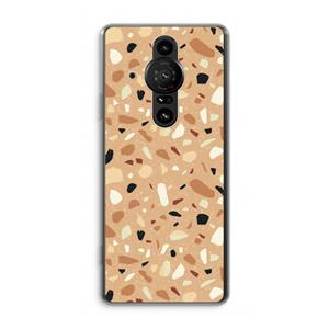 CaseCompany Terrazzo N°17: Sony Xperia Pro-I Transparant Hoesje