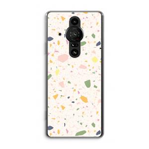 CaseCompany Terrazzo N°21: Sony Xperia Pro-I Transparant Hoesje