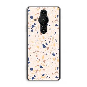 CaseCompany Terrazzo N°23: Sony Xperia Pro-I Transparant Hoesje