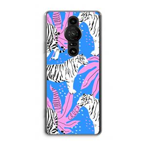 CaseCompany Tijger: Sony Xperia Pro-I Transparant Hoesje