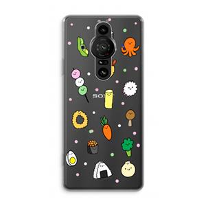CaseCompany Happy bento friends: Sony Xperia Pro-I Transparant Hoesje