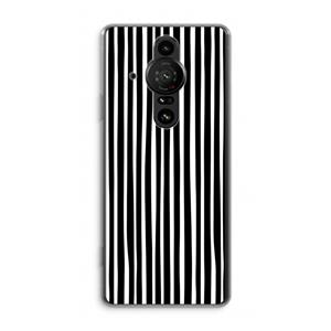 CaseCompany Stripes: Sony Xperia Pro-I Transparant Hoesje