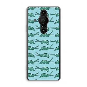 CaseCompany Kroko: Sony Xperia Pro-I Transparant Hoesje