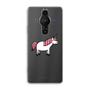 CaseCompany Eenhoorn: Sony Xperia Pro-I Transparant Hoesje