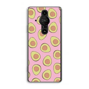 CaseCompany Dancing avocados: Sony Xperia Pro-I Transparant Hoesje